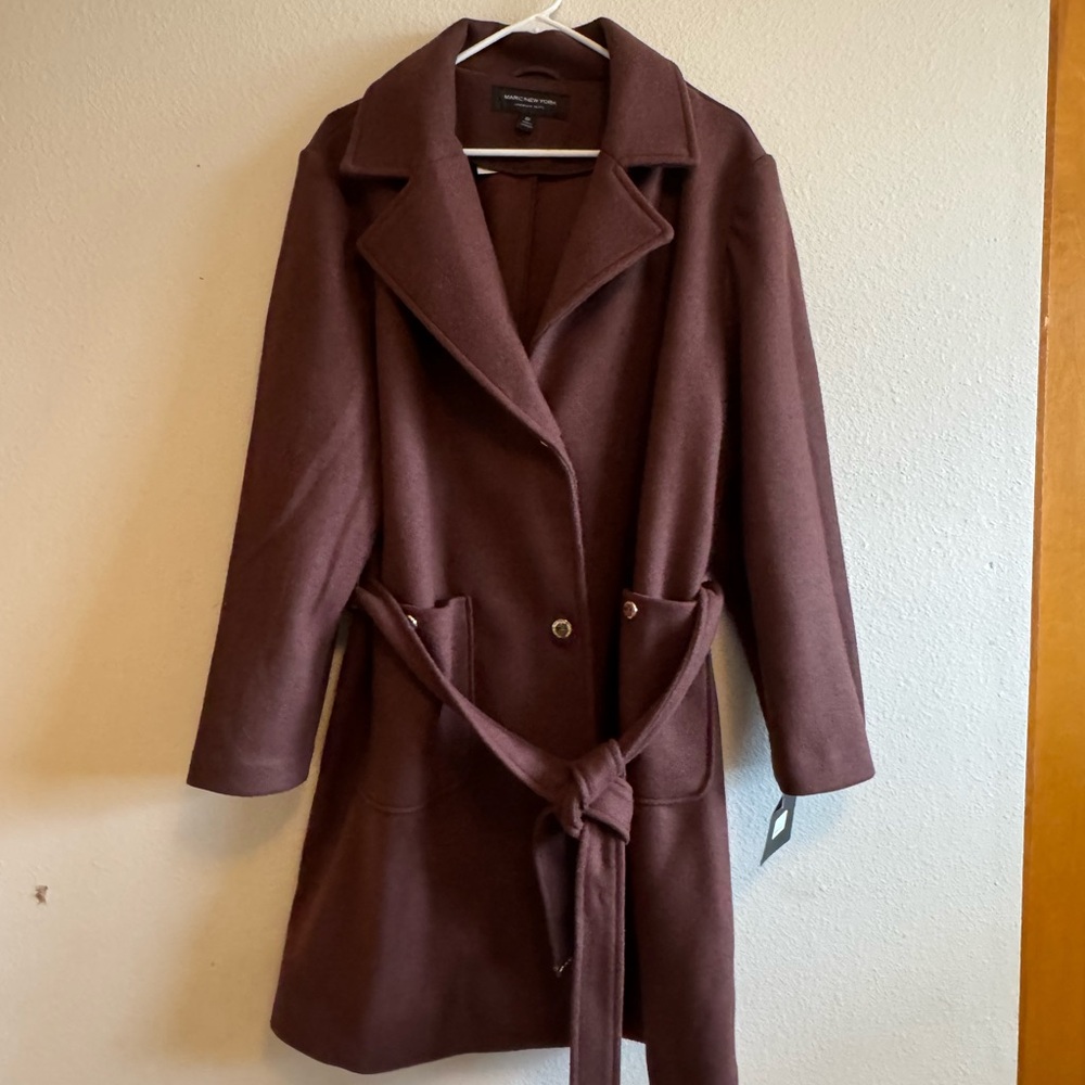 Marc New York Dark Brown Trench Coat